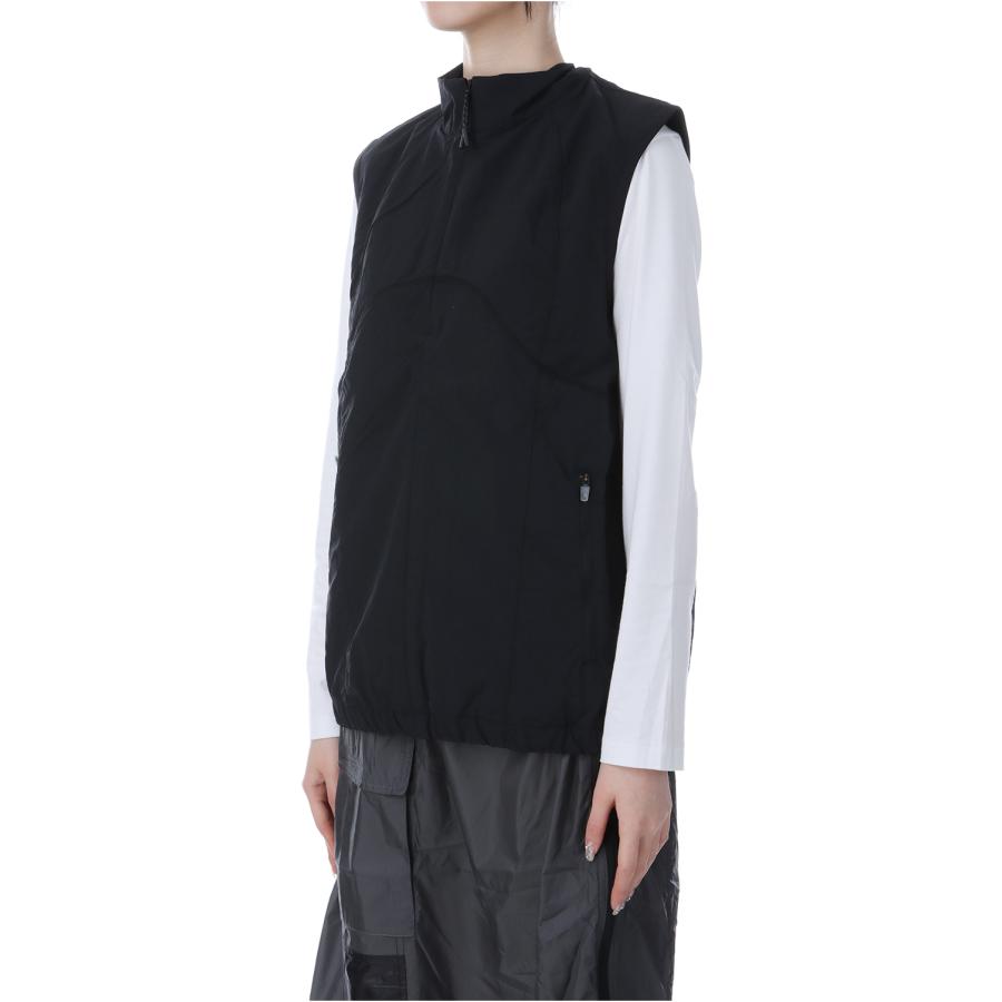 【P5倍 / SALE】CURVE STITCH NYLON VEST / BLACK (25SS-L2-06) MARMOT CAPITAL -Women(マーモットキャピタル) |  | 01