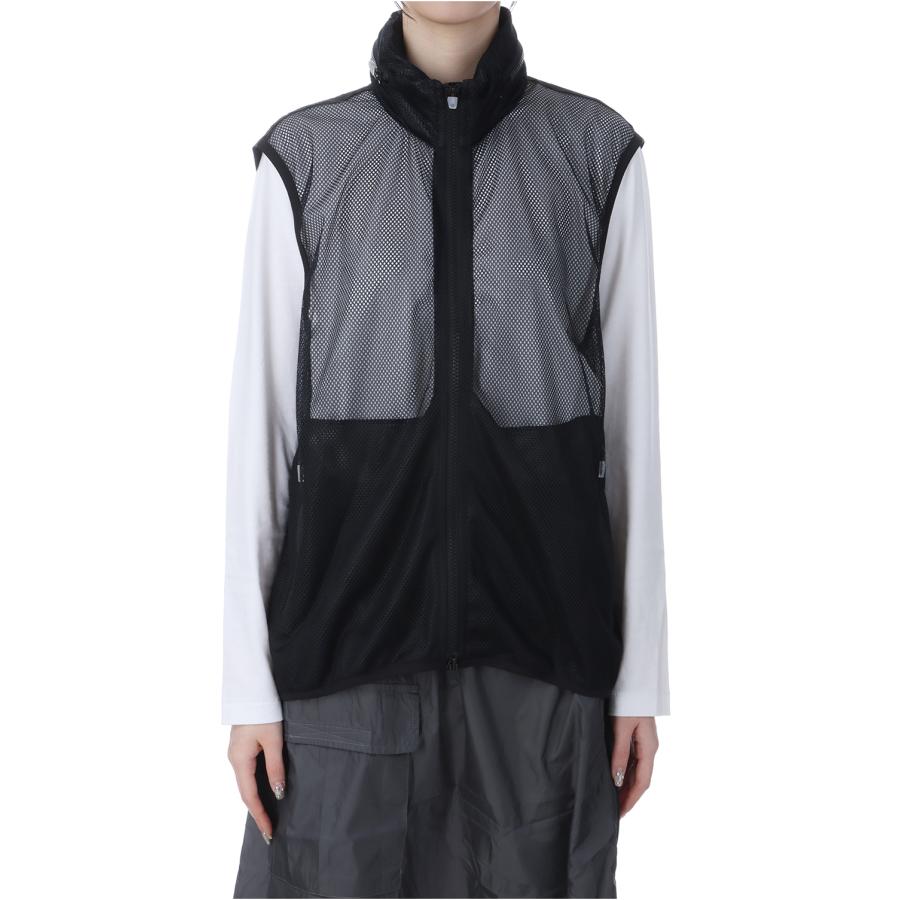 【P5倍】PERTEX FLONT MESH COMBI VEST / BLACK (25SS-L3-03) MARMOT CAPITAL -Women(マーモットキャピタル) | 