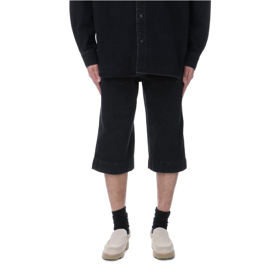 DENIM HALF PANT / BLACK (P005) CEIVE(シーヴ) | 