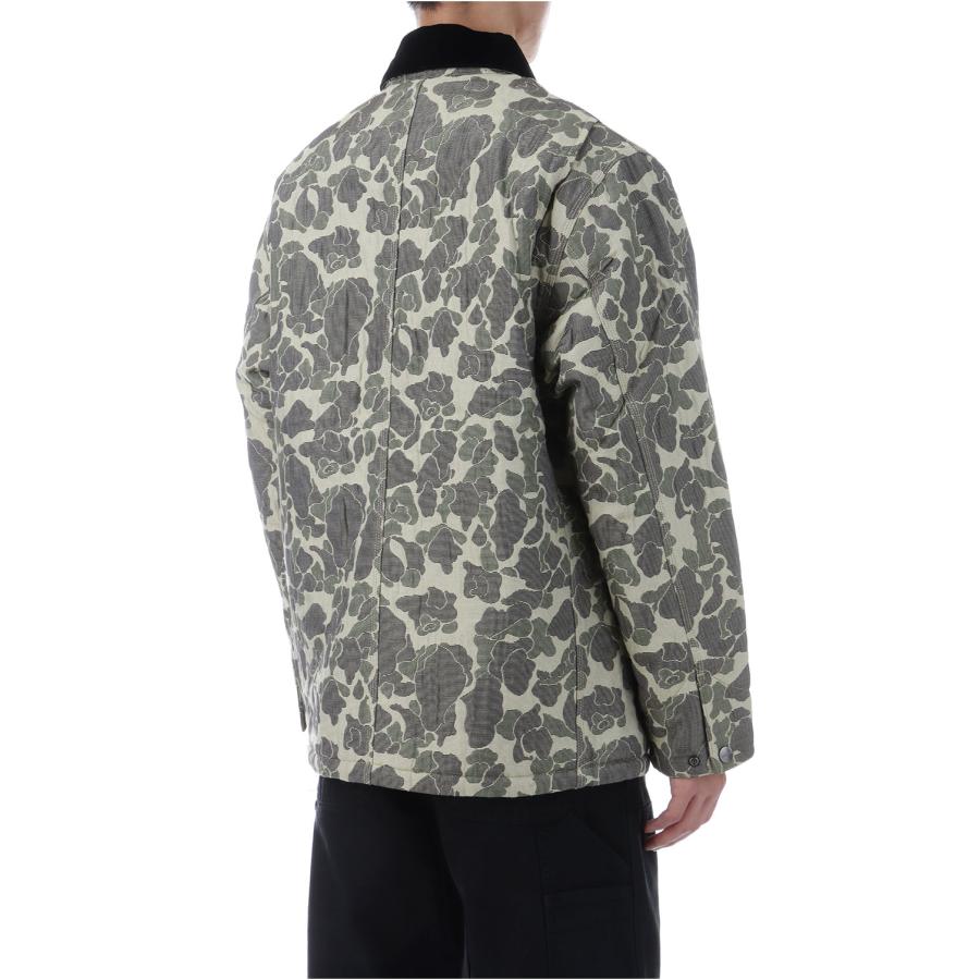 P5倍 / SALE】TAPESTRY CHORE COAT Camo Duck Jacquard Green Tobacco