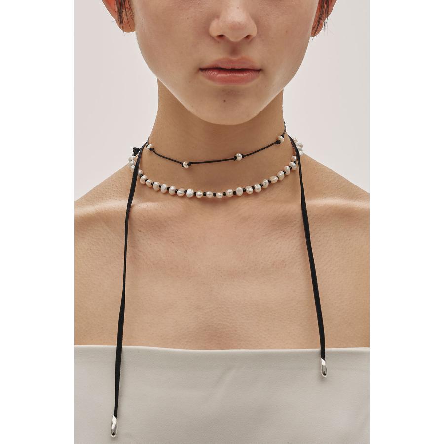【SALE】Pearl Ribbon Choker - BLACK (12510909) Todayful(トゥデイフル) | TODAYFUL | 05