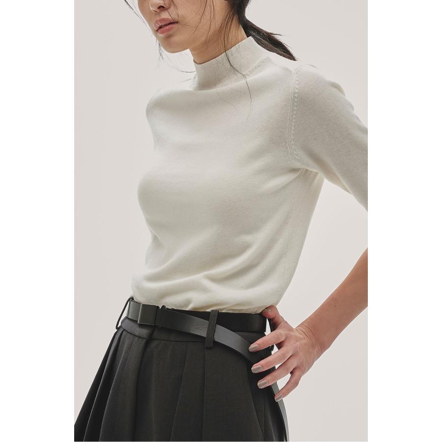 【SALE】Halfsleeve Highgauge Knit - ECRU (12520513) Todayful(トゥデイフル) | TODAYFUL | 05