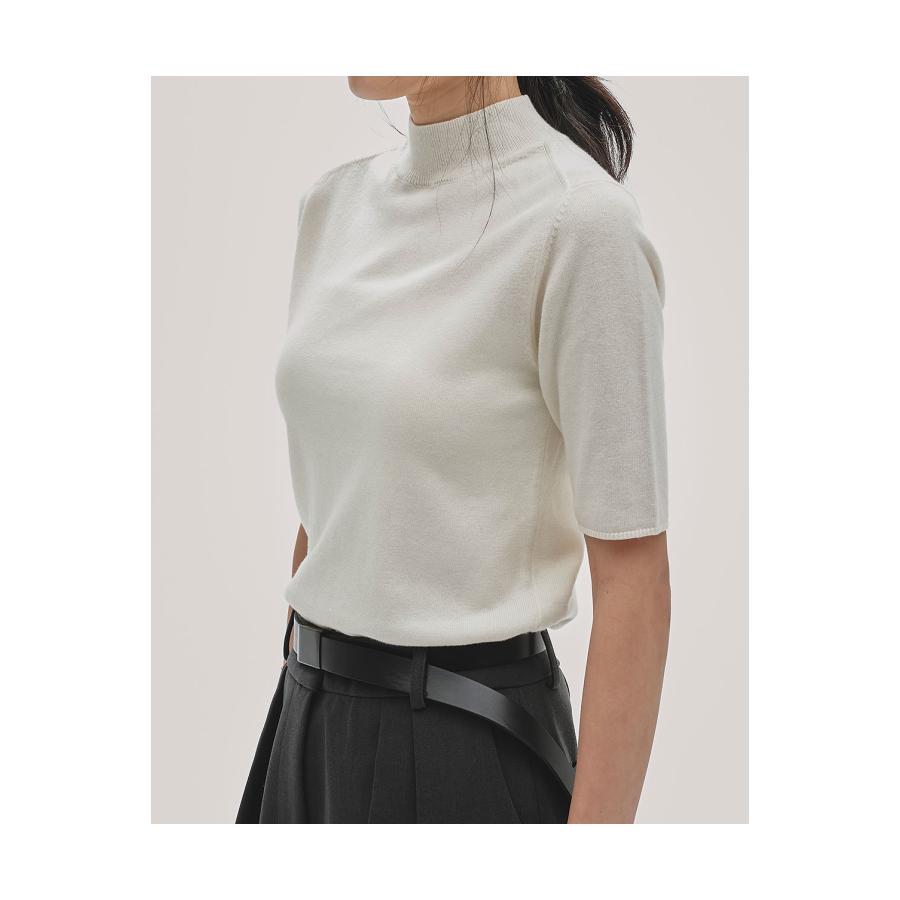 【SALE】Halfsleeve Highgauge Knit - ECRU (12520513) Todayful(トゥデイフル) | TODAYFUL | 05