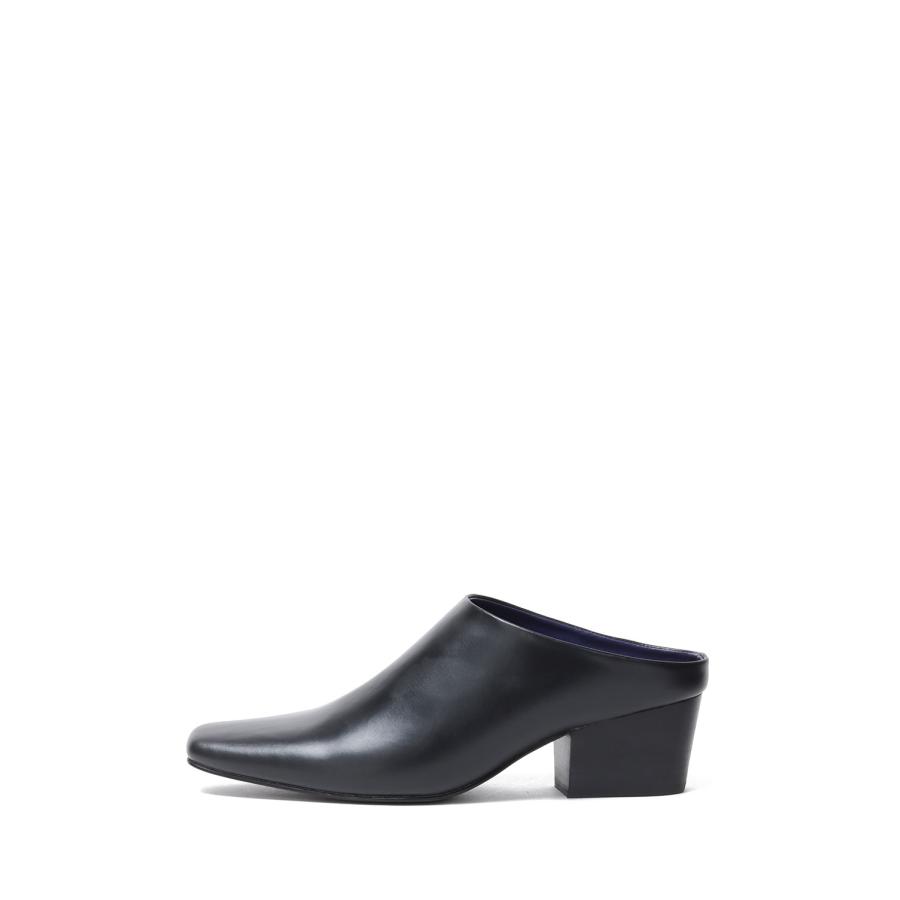 TODAYFUL Squaretoe Leather Sabot - BLACK (12521020) Todayful 