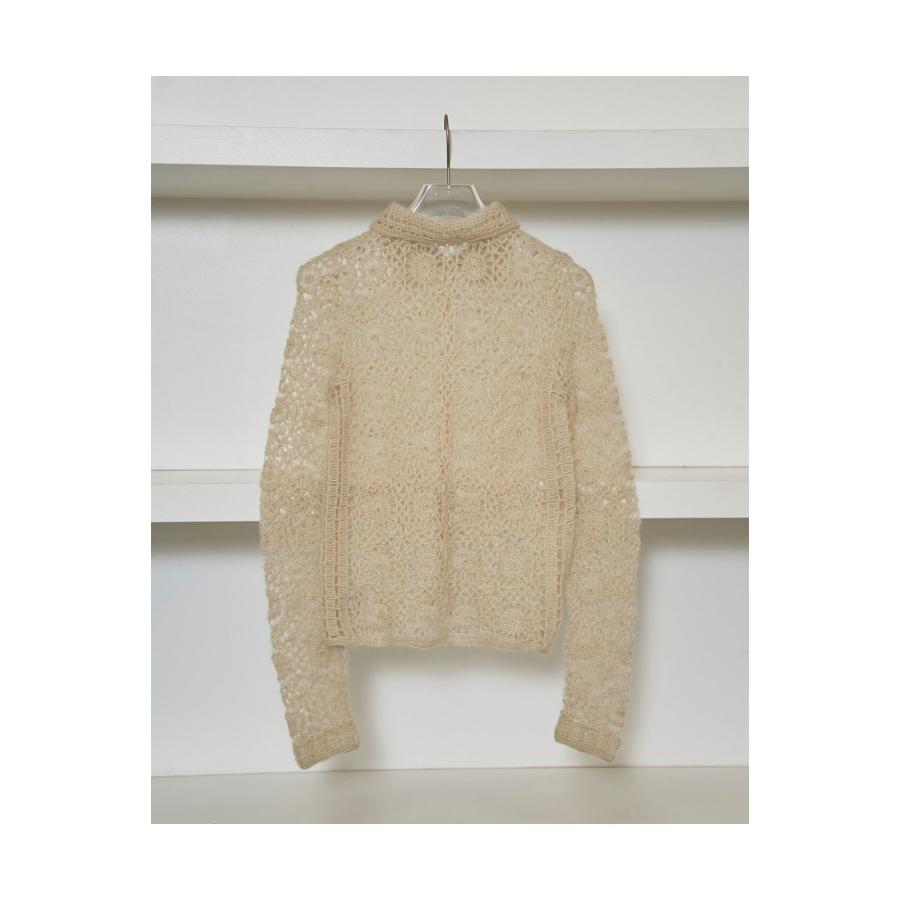 【SALE】Mohair Crochet Knitshirts - IVORY (12520511) Todayful(トゥデイフル) | TODAYFUL | 12