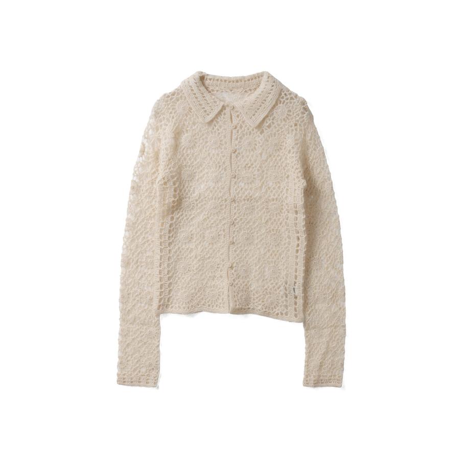 【SALE】Mohair Crochet Knitshirts - IVORY (12520511) Todayful(トゥデイフル) | TODAYFUL | 06