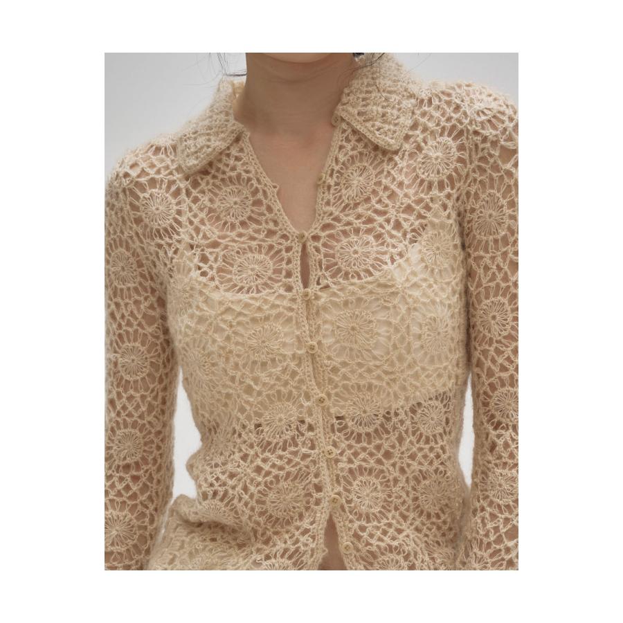 【SALE】Mohair Crochet Knitshirts - IVORY (12520511) Todayful(トゥデイフル) | TODAYFUL | 07