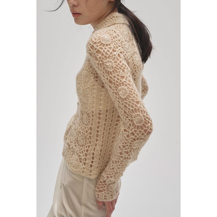 【SALE】Mohair Crochet Knitshirts - IVORY (12520511) Todayful(トゥデイフル) | TODAYFUL | 08