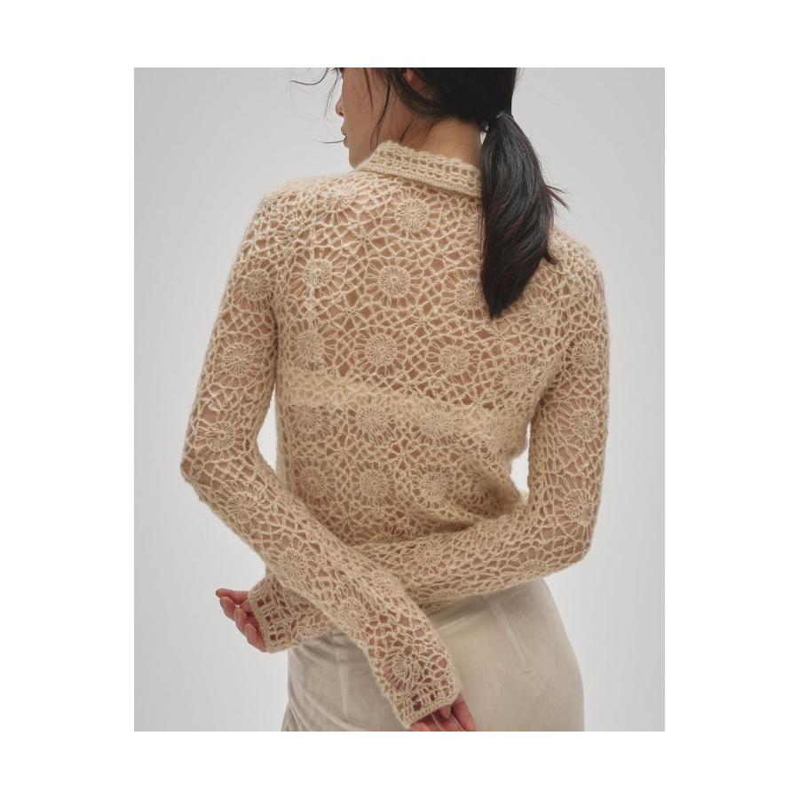 【SALE】Mohair Crochet Knitshirts - IVORY (12520511) Todayful(トゥデイフル) | TODAYFUL | 09