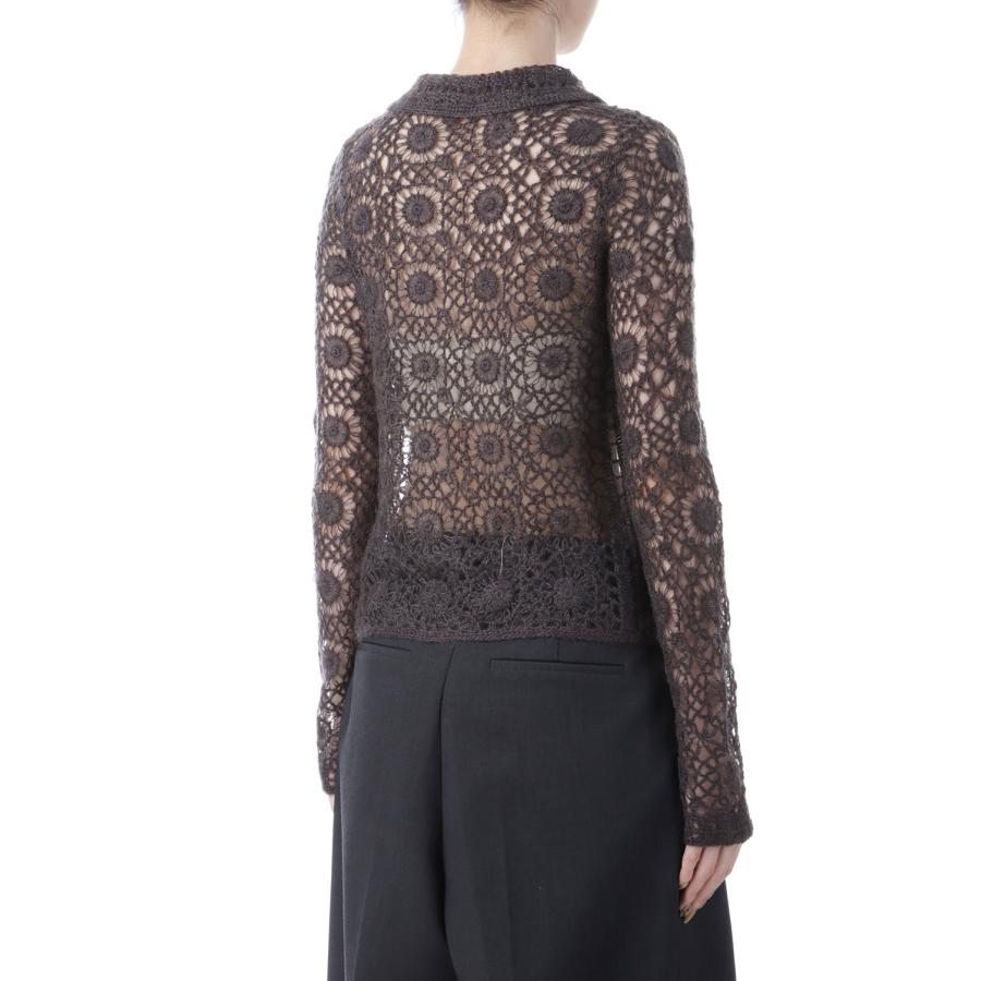 【SALE】Mohair Crochet Knitshirts - CHARCOAL GRAY (12520511) Todayful(トゥデイフル) | TODAYFUL | 02