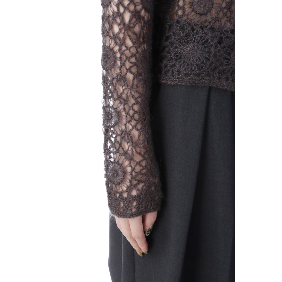 【SALE】Mohair Crochet Knitshirts - CHARCOAL GRAY (12520511) Todayful(トゥデイフル) | TODAYFUL | 04