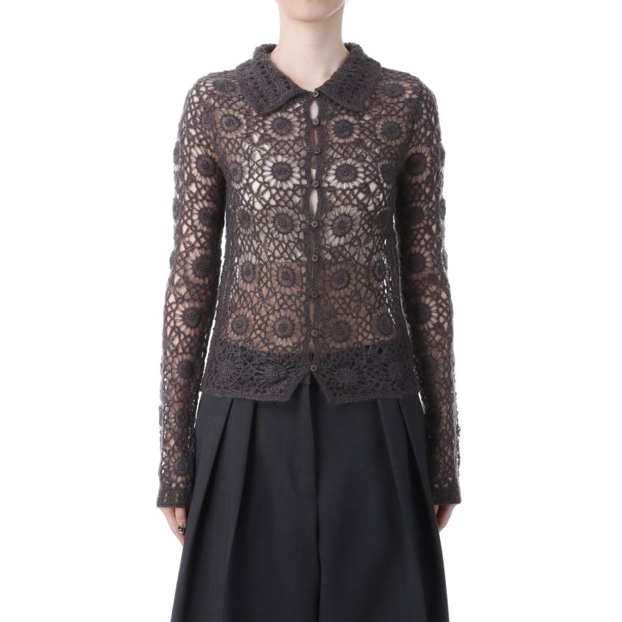 【SALE】Mohair Crochet Knitshirts - CHARCOAL GRAY (12520511) Todayful(トゥデイフル) | TODAYFUL | 05