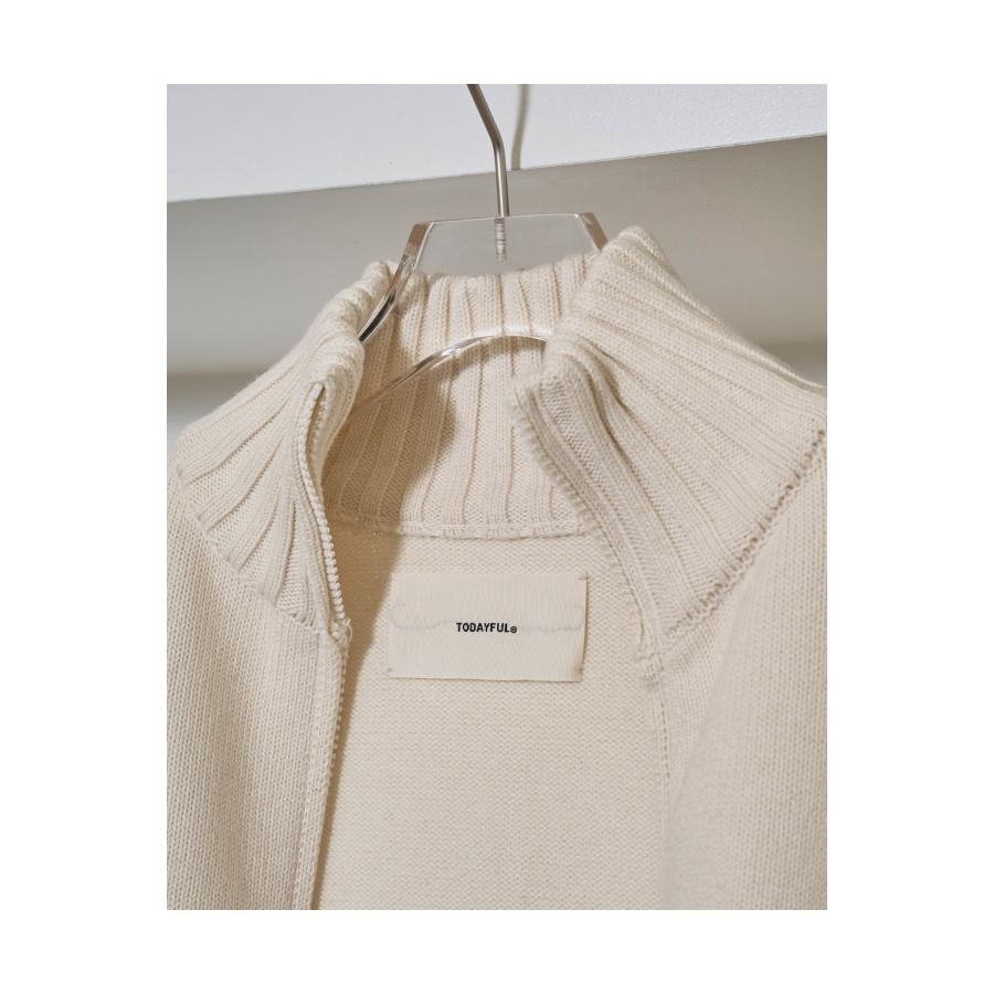 【SALE】Compact Zip Knit - IVORY (12520508) Todayful(トゥデイフル) | TODAYFUL | 08