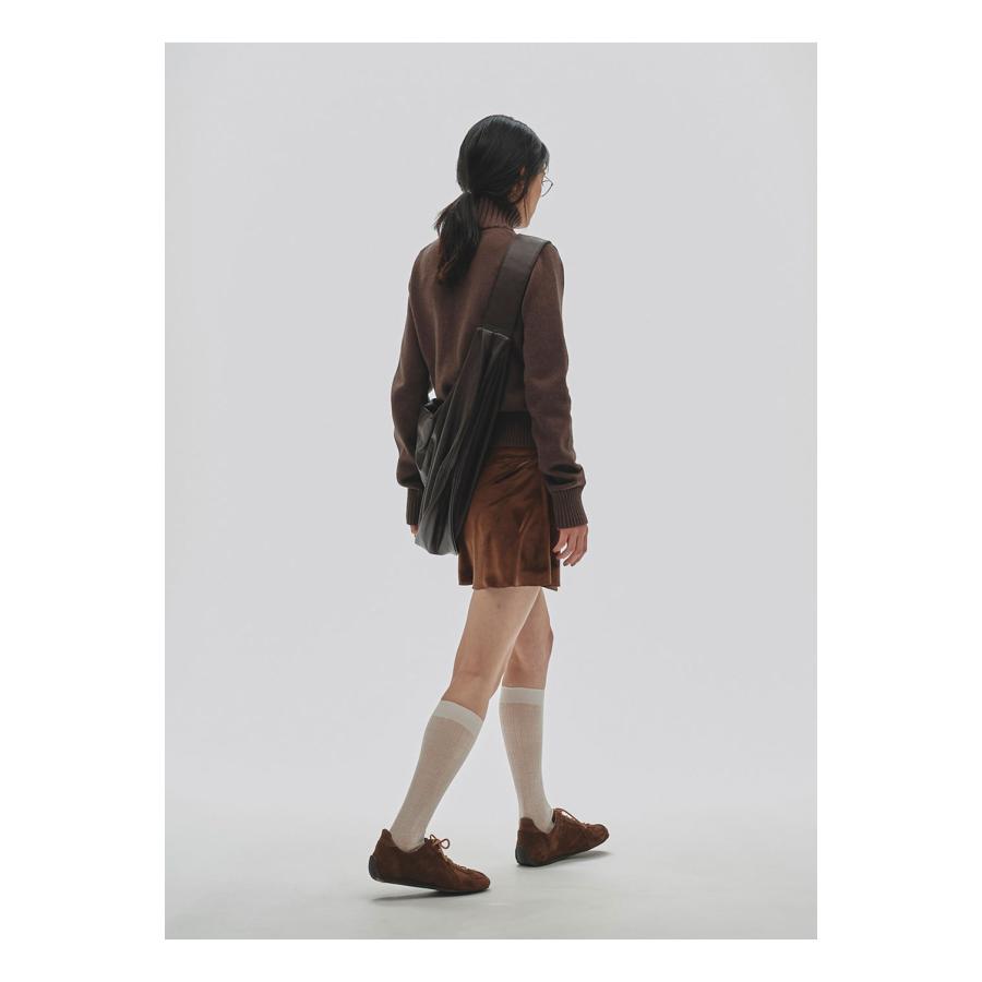 TODAYFUL 【SALE】Compact Zip Knit - CHOCOLATE (12520508) Todayful