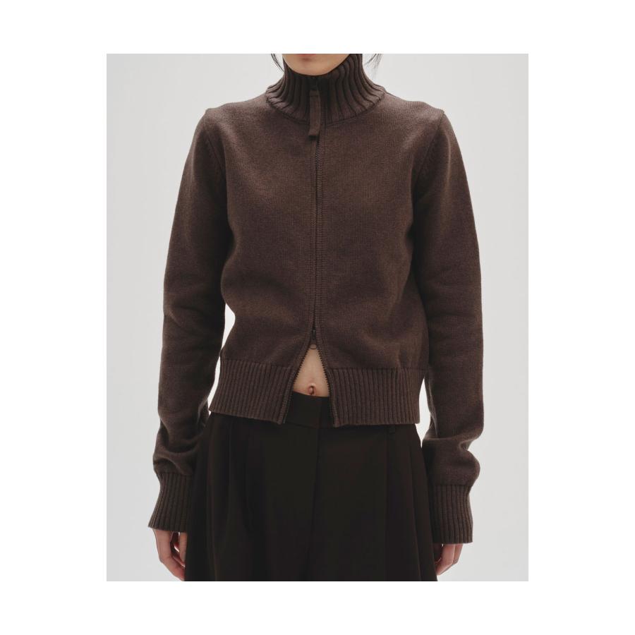 【SALE】Compact Zip Knit - CHOCOLATE (12520508) Todayful(トゥデイフル) | TODAYFUL | 08