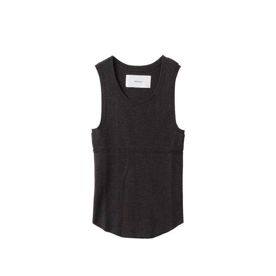 Roundhem Knit Tanktop -DARK BROWN (12520503) Todayful(トゥデイフル) | TODAYFUL
