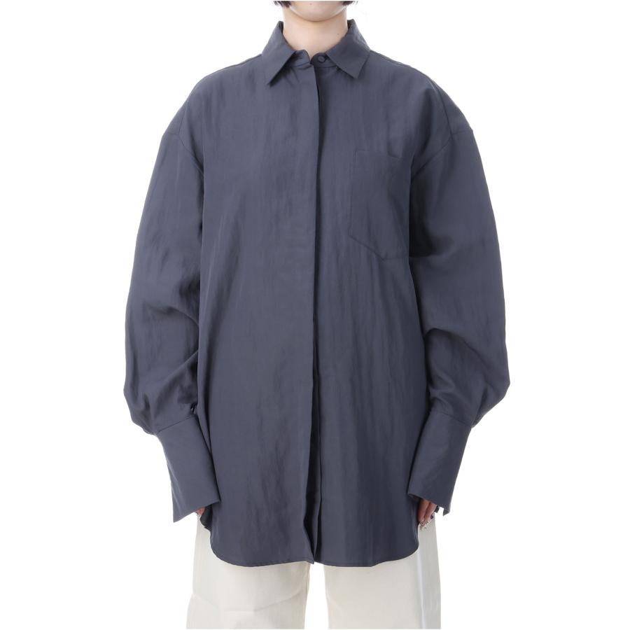 TODAYFUL Sliky Pocket Shirts -INDIGO (12520405) Todayful(トゥデイ 