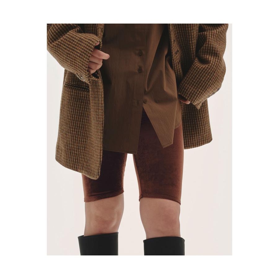 Velour Half Leggings -BROWN (12520709) Todayful(トゥデイフル) | TODAYFUL | 01