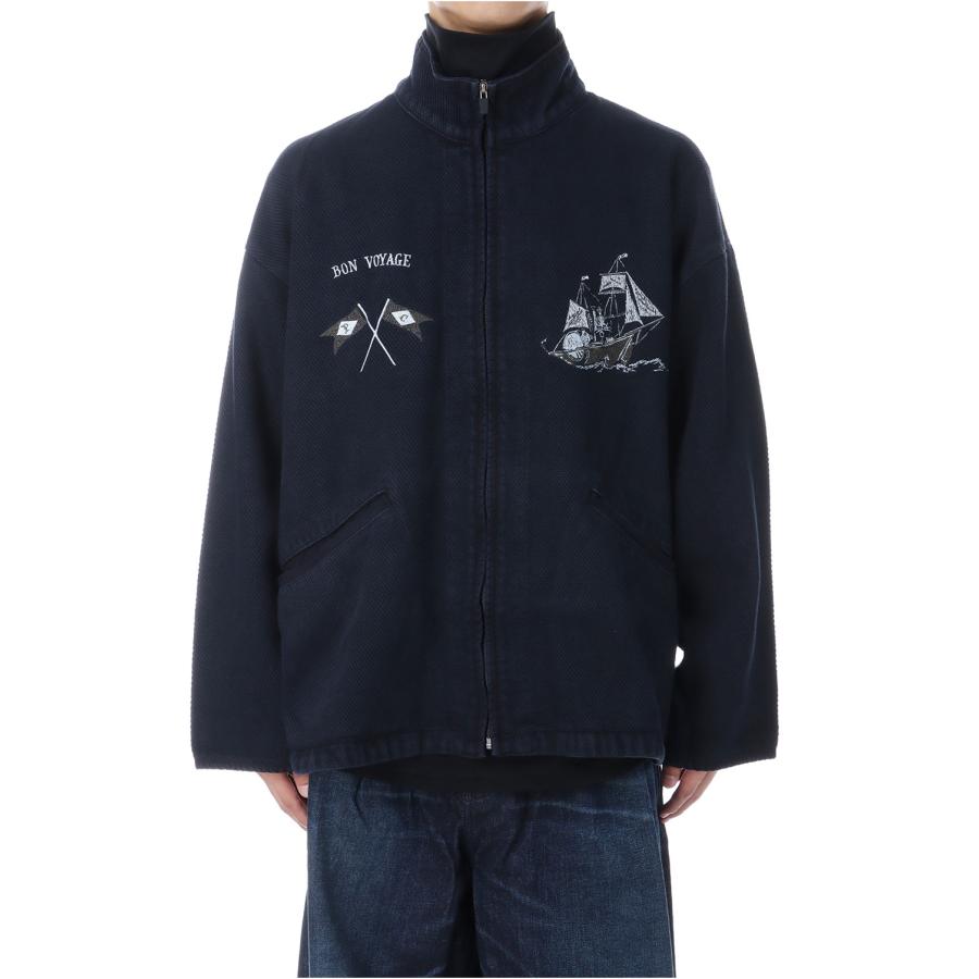 【P5倍】PC KENDO ZIP UP JACKET EMBROIDERY (LE TOUR DU MONDE) / DARK NAVY (PC-001-3502) Porter Classic(ポータークラシック) |  | 03