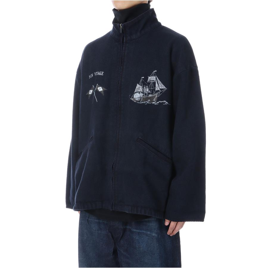 【P5倍】PC KENDO ZIP UP JACKET EMBROIDERY (LE TOUR DU MONDE) / DARK NAVY (PC-001-3502) Porter Classic(ポータークラシック) |  | 04