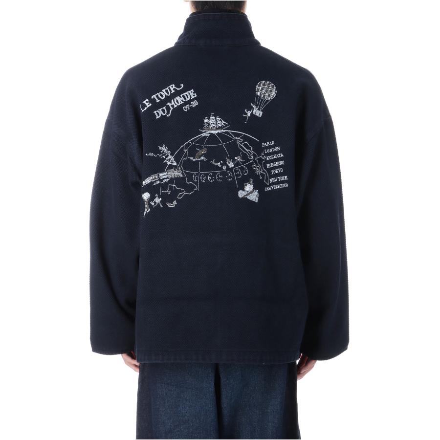 【P5倍】PC KENDO ZIP UP JACKET EMBROIDERY (LE TOUR DU MONDE) / DARK NAVY (PC-001-3502) Porter Classic(ポータークラシック) |  | 05