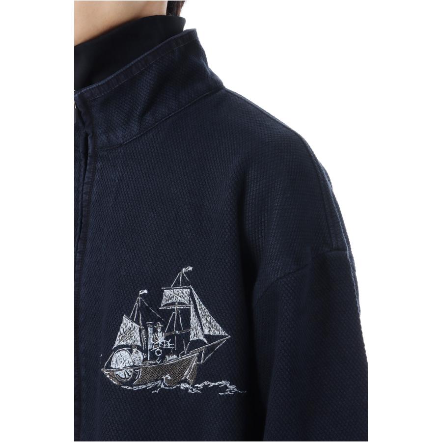 【P5倍】PC KENDO ZIP UP JACKET EMBROIDERY (LE TOUR DU MONDE) / DARK NAVY (PC-001-3502) Porter Classic(ポータークラシック) |  | 06