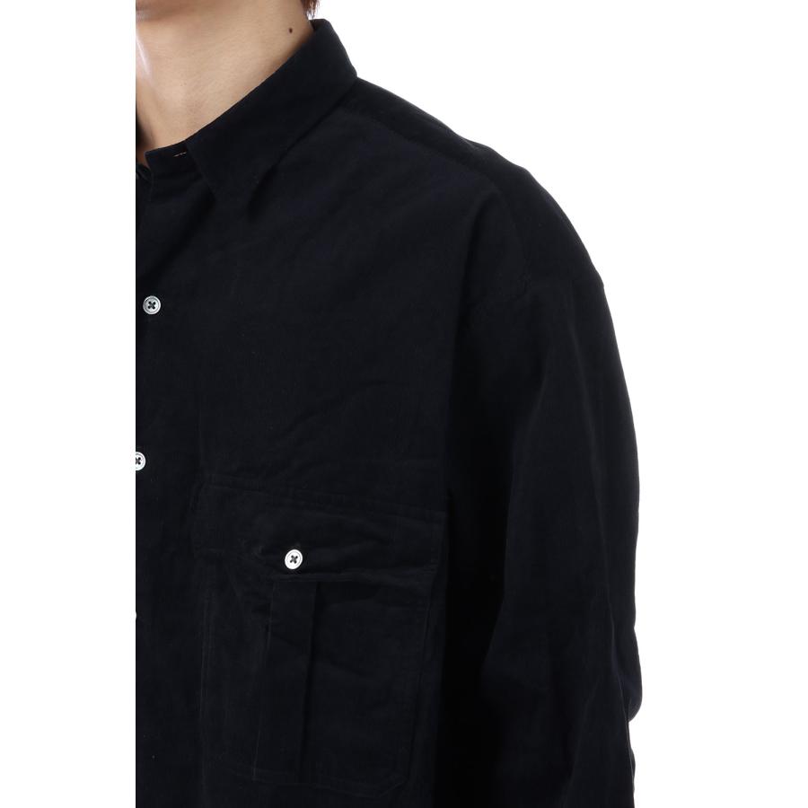 【P5倍】ROLL UP ORGANIC CORDUROY SHIRT / BLACK (PC-016-3685) Porter Classic(ポータークラシック) |  | 04