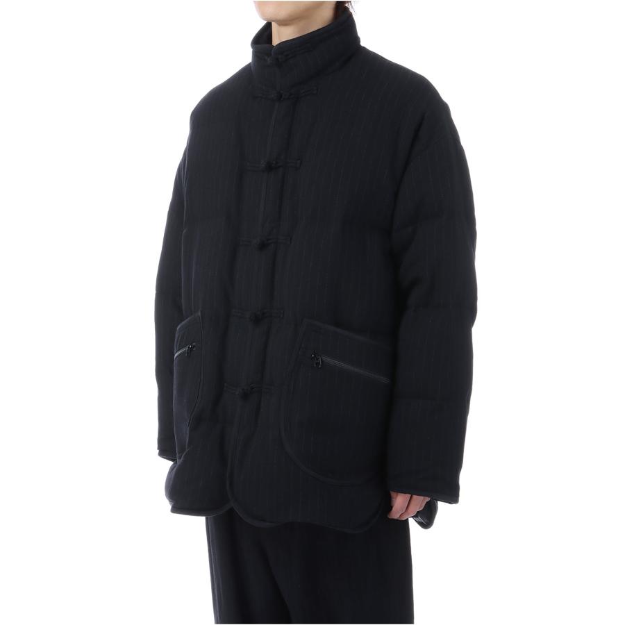 【P2倍】PIN STRIPE CHINESE DOWN JACKET / BLACK (PC-031-3606) Porter Classic(ポータークラシック) |  | 01