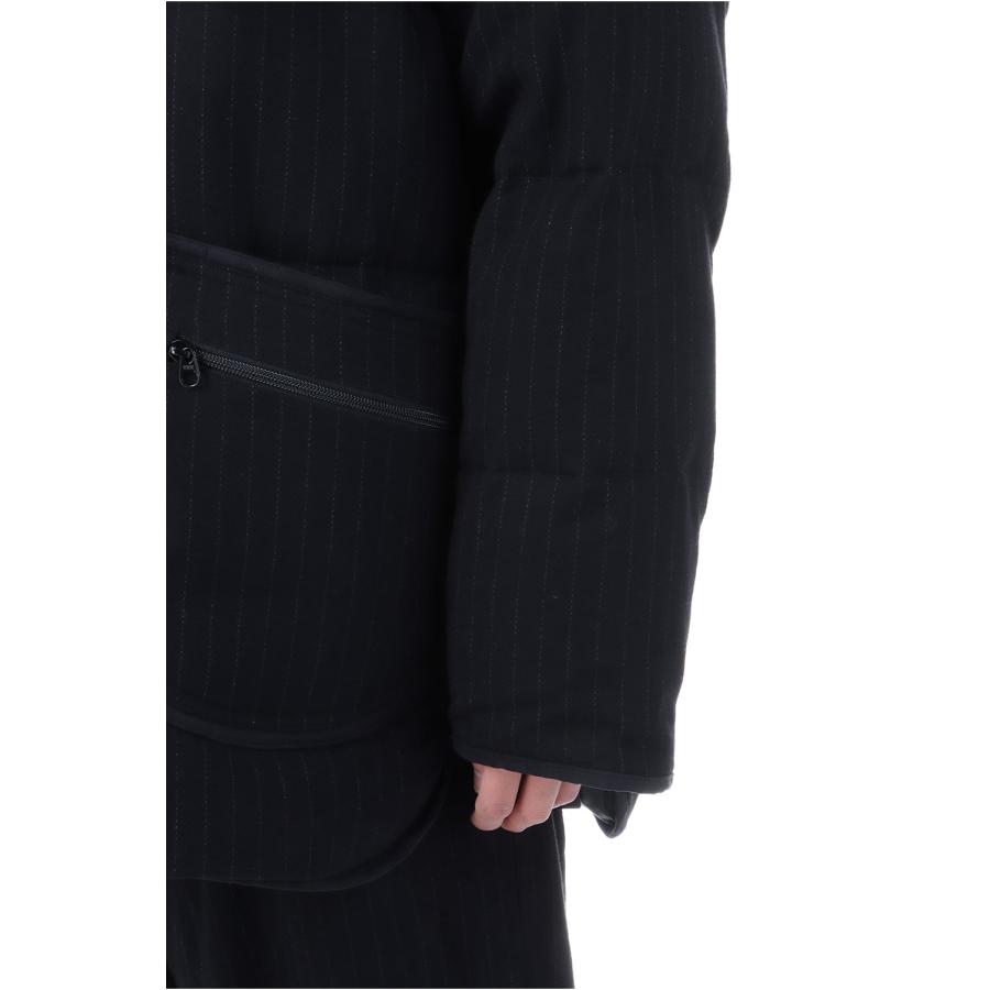 【P2倍】PIN STRIPE CHINESE DOWN JACKET / BLACK (PC-031-3606) Porter Classic(ポータークラシック) |  | 07