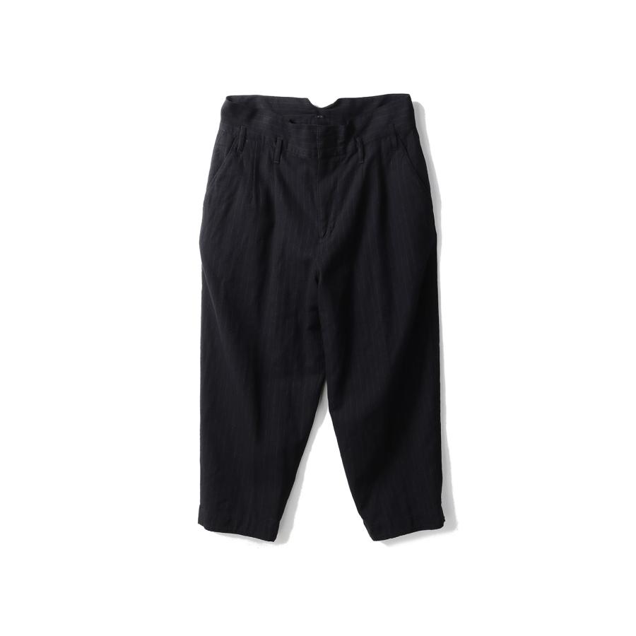 【P2倍】PIN STRIPE CLASSIC PANTS / BLACK (PC-031-3611) Porter Classic(ポータークラシック) | 