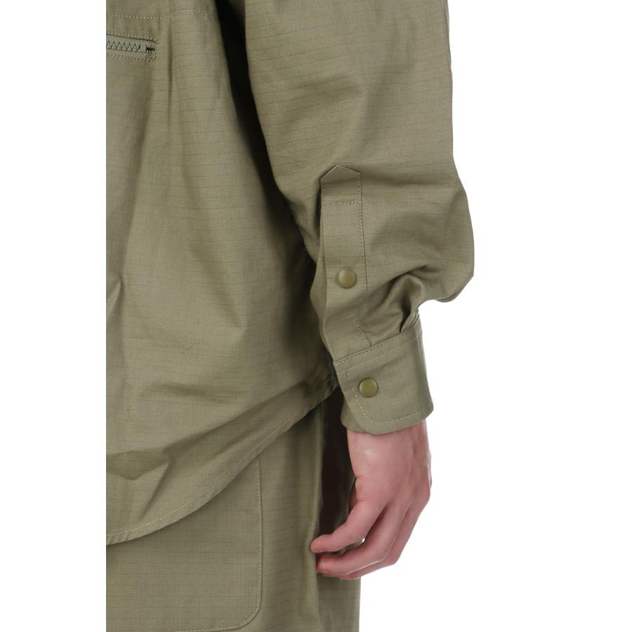【P5倍 / SALE】NEW BASIC SNAP SHIRTS  - KHAKI (ACY-25SS-001) Acy(エイシー) |  | 03