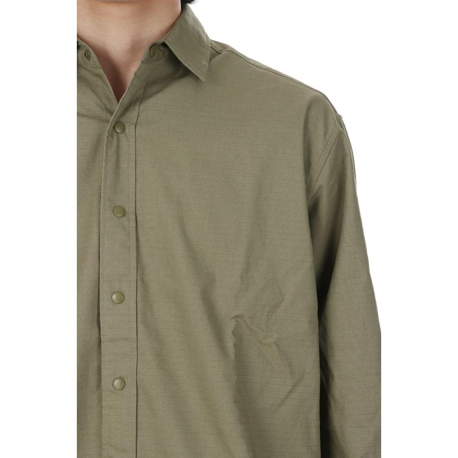 【P5倍 / SALE】NEW BASIC SNAP SHIRTS  - KHAKI (ACY-25SS-001) Acy(エイシー) |  | 04