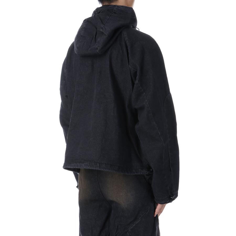 CPG RHOMBUS POCKET FADE DENIM JACKET - BLACK (25AW-CPG-02 / FS1881