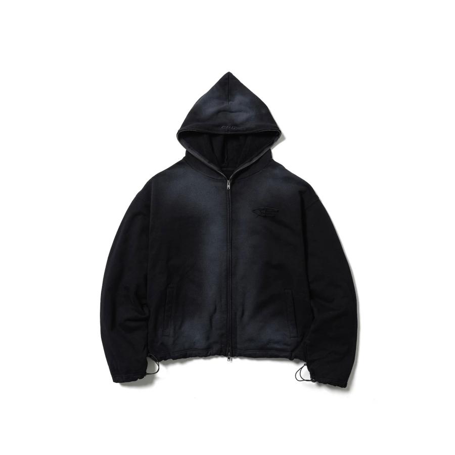 【P2倍】CPG LOGO FADE ZIP HOODIE - BLACK (25AW-CPG-04 / FS1883) F-LAGSTUF-F(フラグスタフ) | 