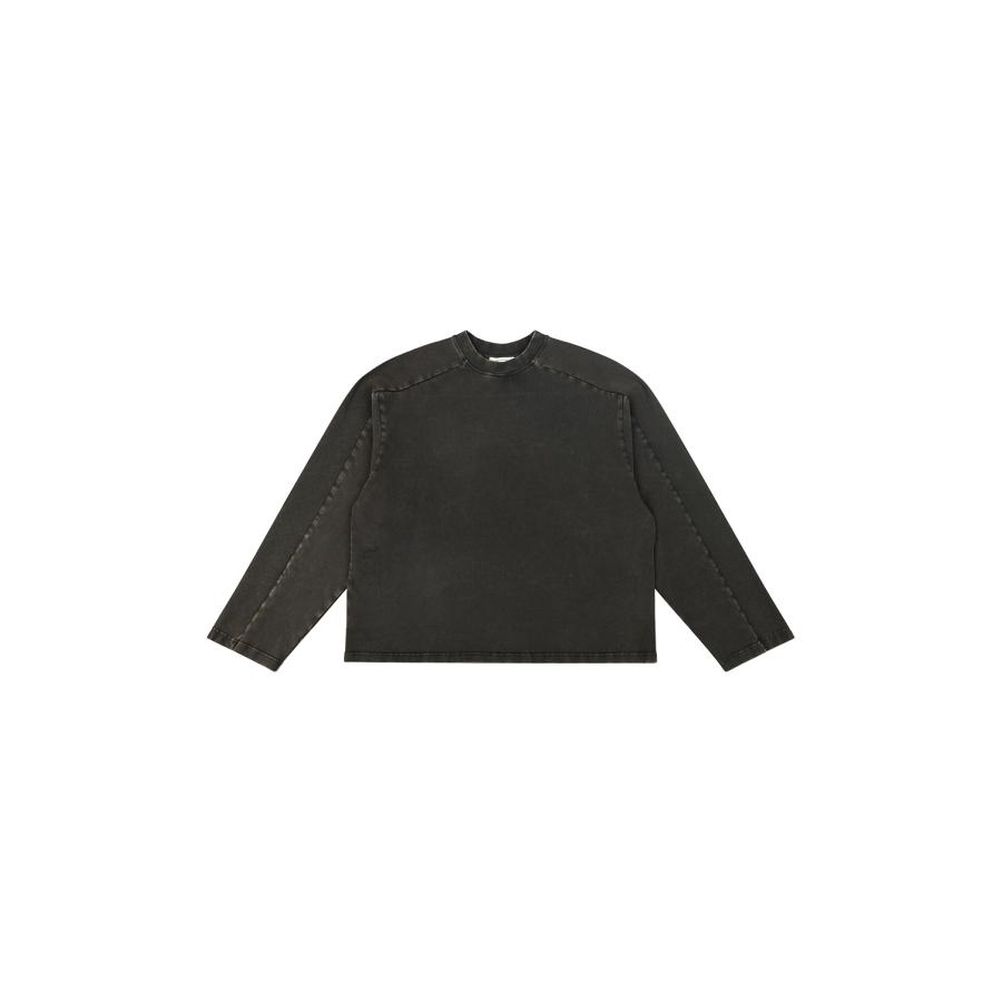 【P5倍 / SALE】HEAVY LONG SLEEVE / WASHED BLACK (UNU-25-2036-WB) Entire Studios(エンタイア スタジオ) | 