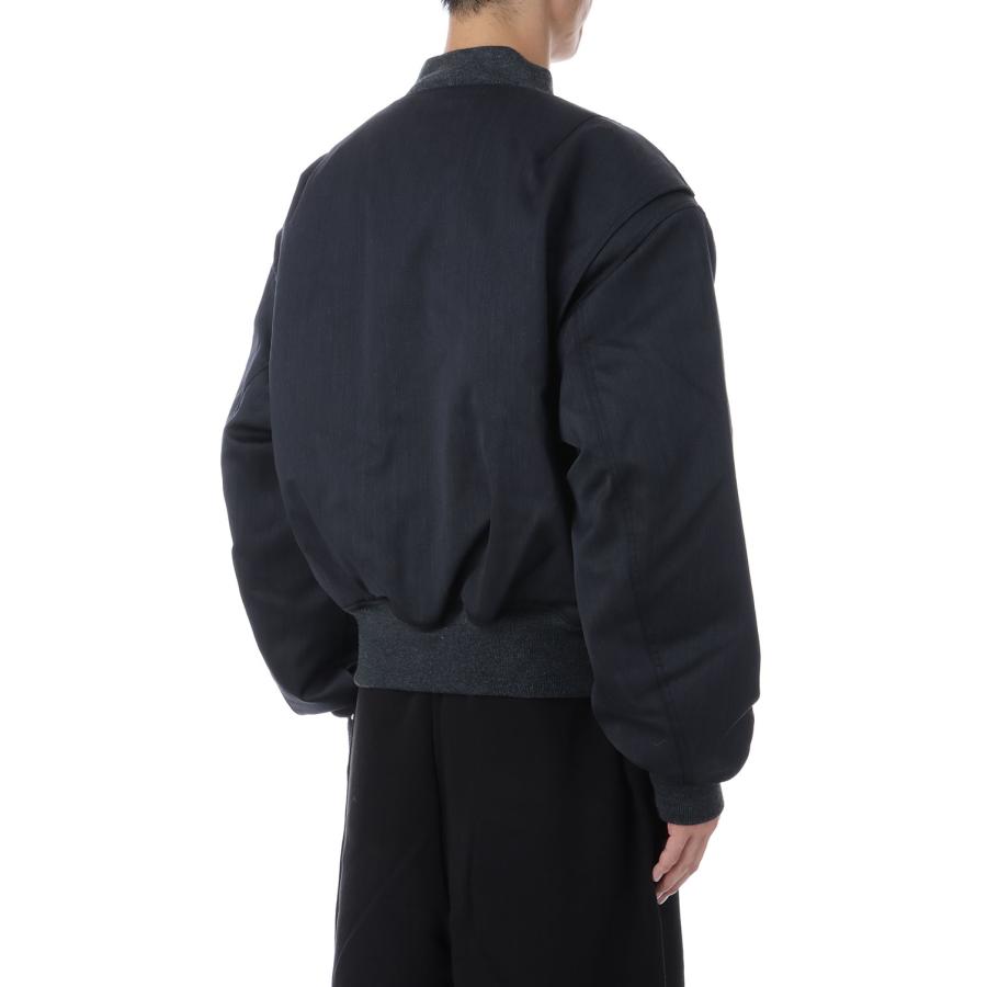 【P5倍 / SALE】CROPPED BROAD BOMBER SUITING / GREY (ESU-W25-1048-GR) Entire Studios(エンタイア スタジオ) |  | 04