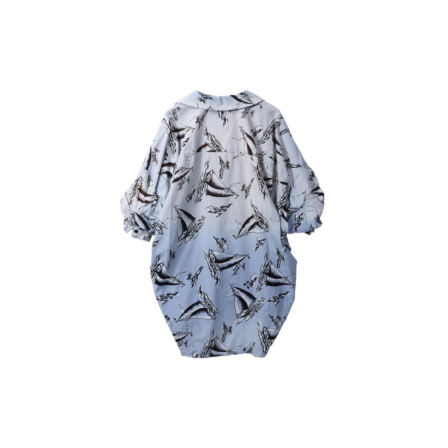 【P2倍】ALOHA SHIRTS - LT.BLUE(B14SH201) MIHARA YASUHIRO -Women(ミハラ ヤスヒロ) |  | 01