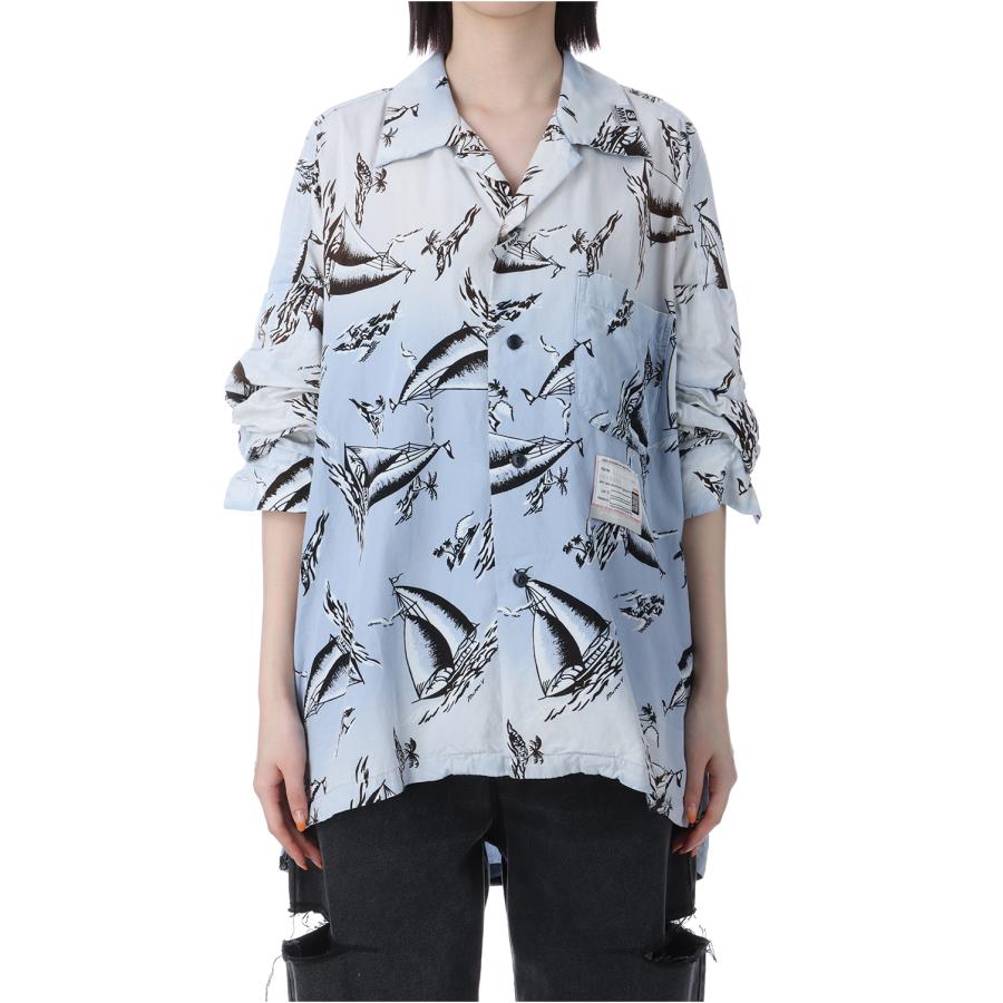【P2倍】ALOHA SHIRTS - LT.BLUE(B14SH201) MIHARA YASUHIRO -Women(ミハラ ヤスヒロ) |  | 02