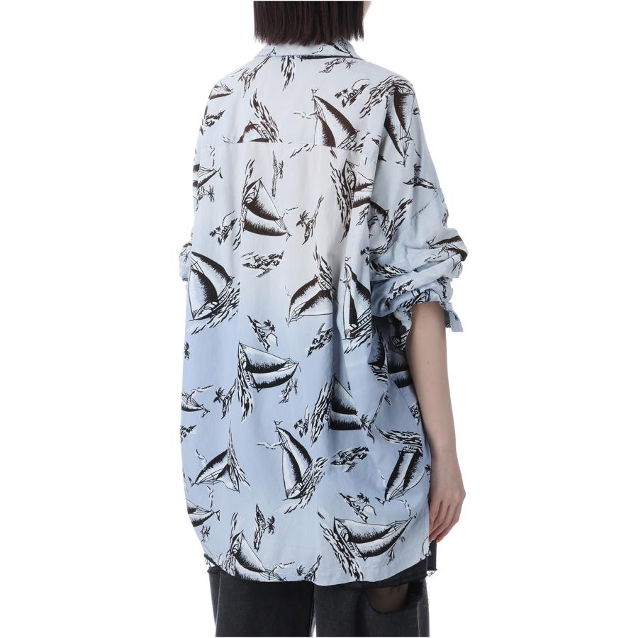 【P2倍】ALOHA SHIRTS - LT.BLUE(B14SH201) MIHARA YASUHIRO -Women(ミハラ ヤスヒロ) |  | 04