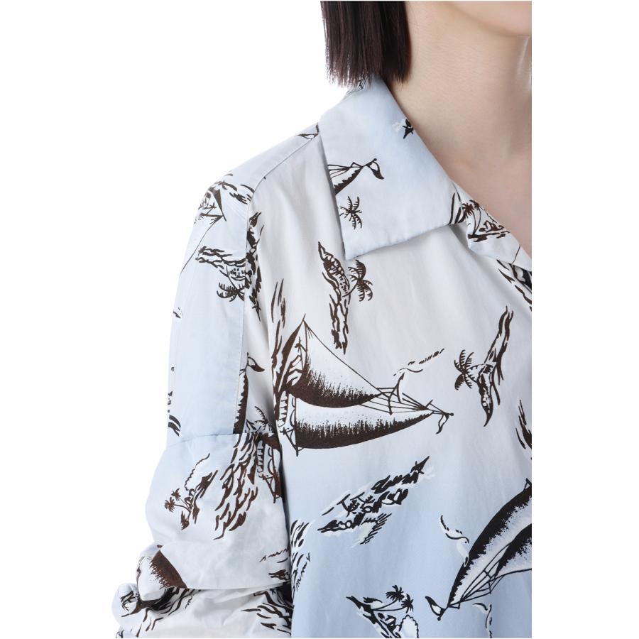 【P2倍】ALOHA SHIRTS - LT.BLUE(B14SH201) MIHARA YASUHIRO -Women(ミハラ ヤスヒロ) |  | 05