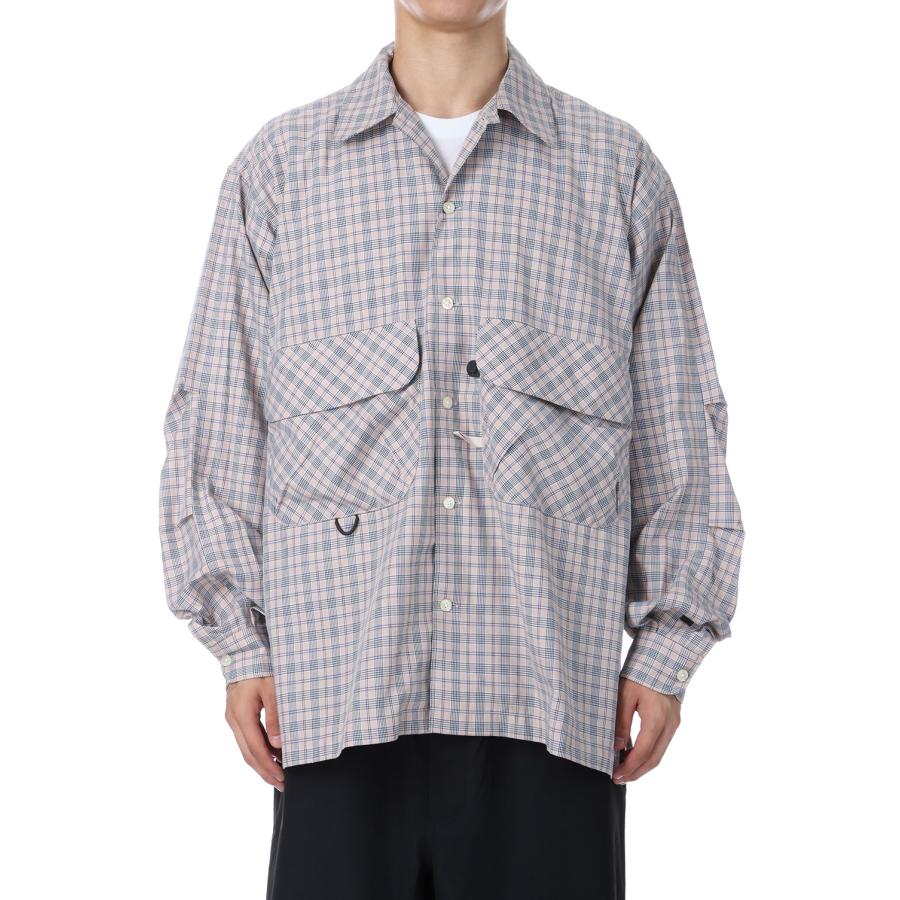 DAIWA PIER39 TECH SPORTS OPEN COLLAR SHIRT L/S NOVA CHECK