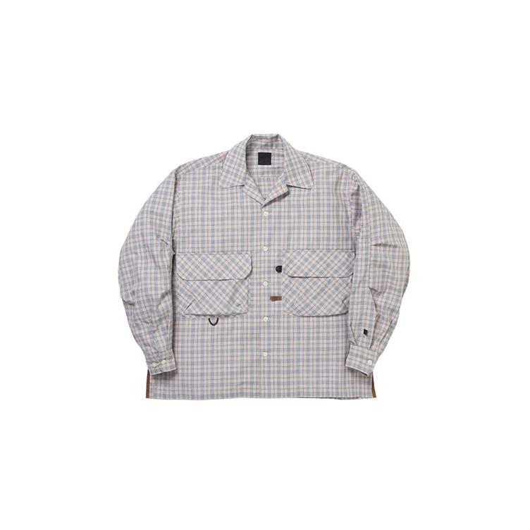 DAIWA PIER39 TECH SPORTS OPEN COLLAR SHIRT L/S NOVA CHECK