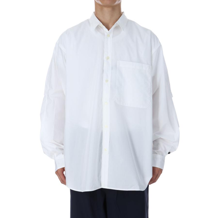 TECH REGULAR COLLAR SHIRT L/S - WHITE (BE-83025W) DAIWA PIER39(ダイワ ピア39) | DAIWA PIER39