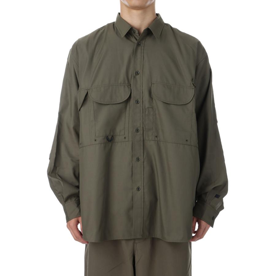 DAIWA PIER39 【P10倍】TECH FISHING SHIRT L/S - OLIVE (BE