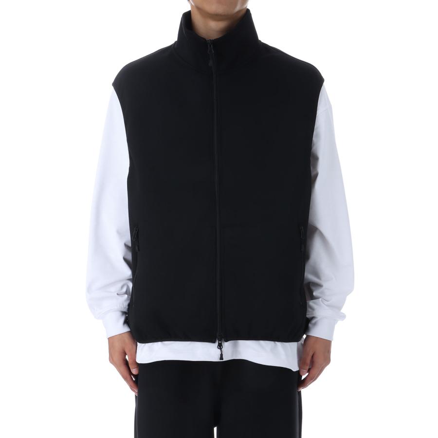 DAIWA PIER39 TECH SCUBA KNIT STAND COLLAR VEST - BLACK (BE