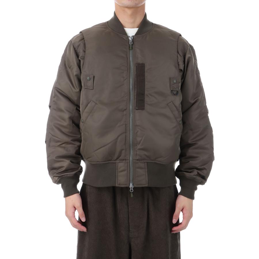 【P5倍】TECH 2WAY MA-1 DOWN JACKET - BROWN KHAKI (BW-40025W) DAIWA PIER39(ダイワ ピア39) | DAIWA PIER39