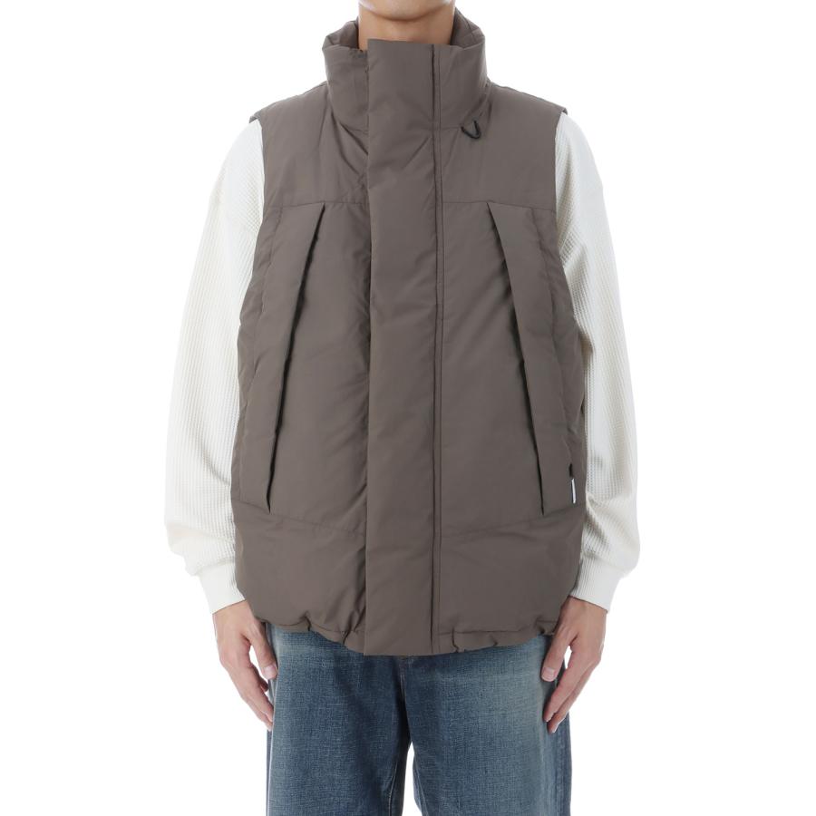 WINDSTOPPER(R) FIELD DOWN VEST - BROWN KHAKI (BW-18025W) DAIWA PIER39(ダイワ ピア39) | DAIWA PIER39