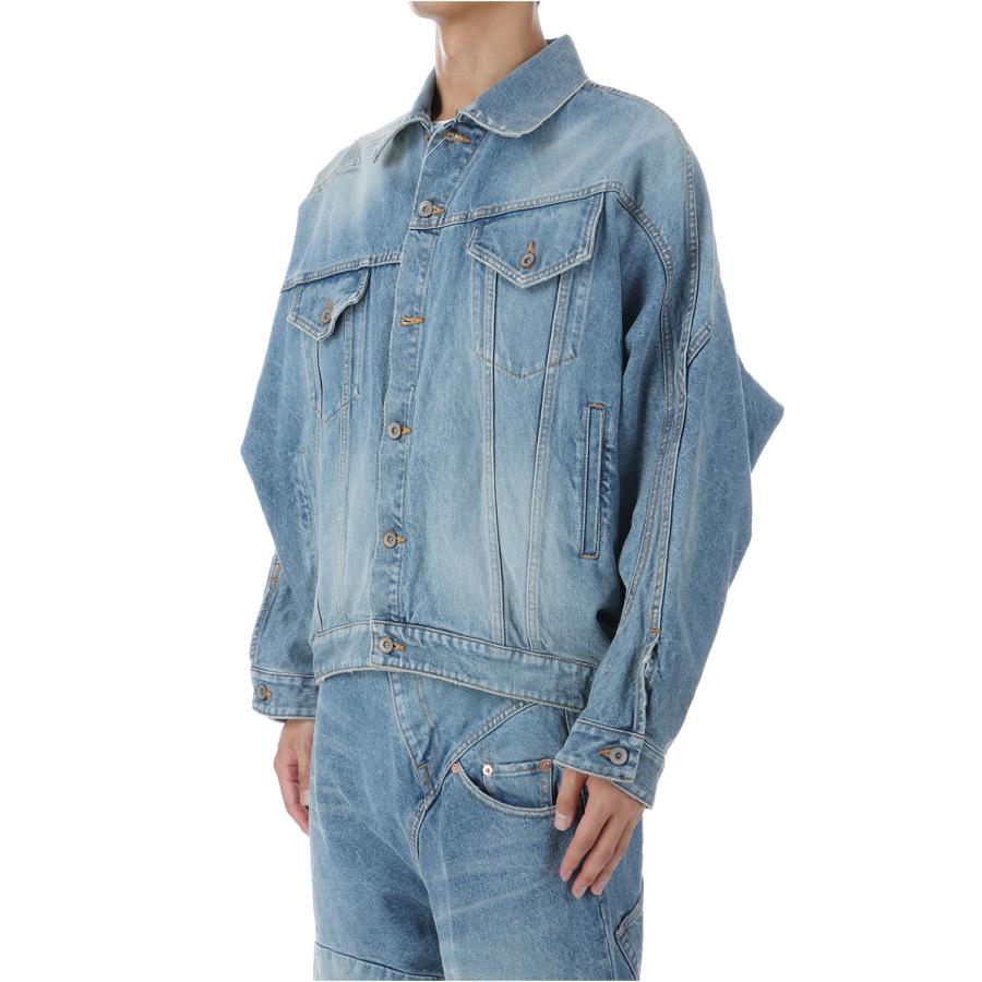 【P2倍 / SALE】DISTORTED CUTTING DENIM JACKET - INDIGO (25AW24BL235) doublet(ダブレット) |  | 01