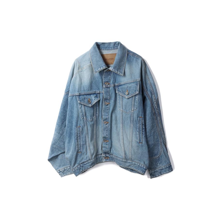 【P2倍 / SALE】DISTORTED CUTTING DENIM JACKET - INDIGO (25AW24BL235) doublet(ダブレット) |  | 06
