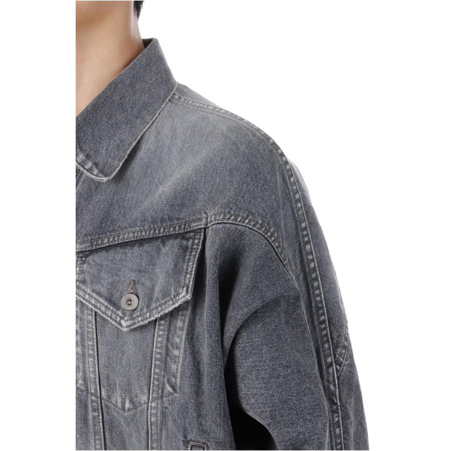 【SALE】DISTORTED CUTTING DENIM JACKET - BLACK (25AW24BL235) doublet(ダブレット) |  | 03